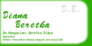 diana beretka business card