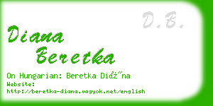 diana beretka business card